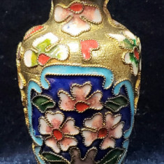 Vaza, Miniatura Cloisone, China, Anii 50