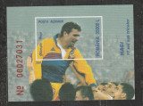 Romania 2001 - #1549 Hagi 17 Ani Sub Tricolor S/S 1v MNH, Nestampilat