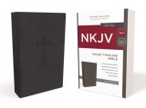NKJV, Value Thinline Bible, Standard Print, Imitation Leather, Black, Red Letter Edition