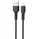 Cablu Date si Incarcare USB-A - USB-C XO Design NB230, 18W, 1m, Negru