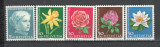 Elvetia.1964 Pro Juventute-Flori de gradina DF.74, Nestampilat