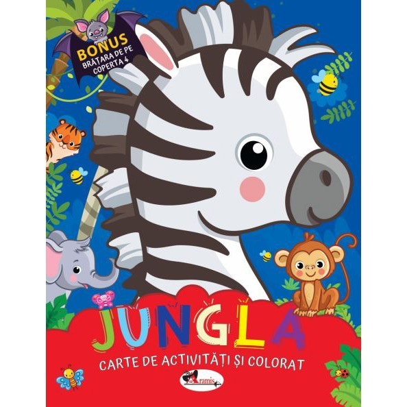 Jungla. Carte de colorat cu activitati