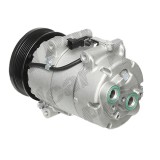 Compresor aer conditionat Ford Focus II, 2004-2011; C-MAX, 2007-2011, motorizare 2.0 TDCI 81/100kw, diesel, rola curea 120 mm, 6 caneluri, Visteon ti