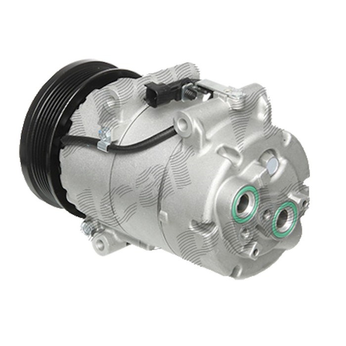 Compresor aer conditionat Ford Focus II, 2004-2011; C-MAX, 2007-2011, motorizare 2.0 TDCI 81/100kw, diesel, rola curea 120 mm, 6 caneluri, Visteon ti