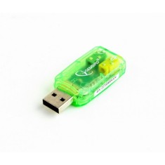 Placa de sunet Gembird Virtus, 3.5 mm Jack x2, USB foto