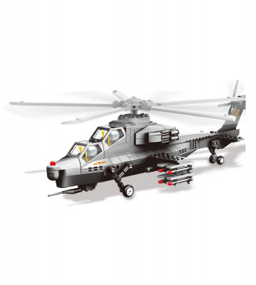 Set de construit din blocuri lego, model ELICOPTER din 283 piese foto