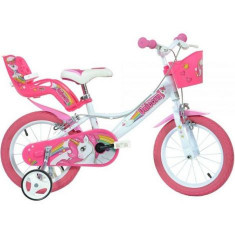 Bicicleta copii 16inch, pentru copii 6-8 ani, unicorn 164R-UN Dino Bikes