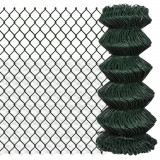 VidaXL Gard de legătură din plasă, verde, 0,8 x 25 m, oțel