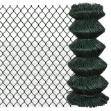 vidaXL Gard de legătură din plasă, verde, 0,8 x 25 m, oțel