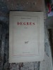 Degr&eacute;s - Michel Butor