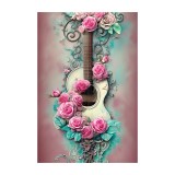 Sticker decorativ, Chitara, Roz, 85 cm, 6331ST