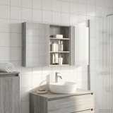 vidaXL Set dulap baie cu raft 3 pcs 120 x 10,5 x 60,5 cm Lemn compozit 3403733