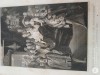 Gravura veche pe hartie cartonata lucioasa , pentru colectie sau pentru inramare pe un format A4