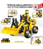 Constructor Dinamic Buldozer 330 Piese Set Constructie Plastic Non-Toxic Varsta 6+ Ani