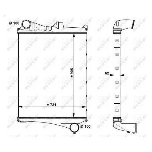 NRF Intercooler, compresor