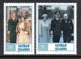 Insulele Cayman 1990 - Regina mama, regalitate britanica, serie neuzata