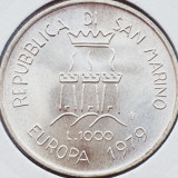 Cumpara ieftin 685 San Marino 1000 Lire 1979 European Unity km 98 argint, Europa