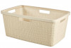 Coș Curver JUTE, 46L, bej, 39x59x26 cm, pentru rufe, lenjerie de pat