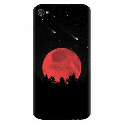 Husa silicon pentru Apple Iphone 4 / 4S, Blood Moon foto
