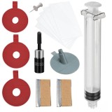 Cumpara ieftin Kit de reparatii pentru parbriz auto, 14 piese, pentru indepartarea aschiilor si zgarieturilor minore, protectie impotriva fisurilor ulterioare