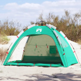 Cort camping 4 persoane verde marin impermeabil setare rapida GartenMobel Dekor, vidaXL