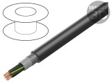 Cablu HELUKABEL JZ-600 HMH-C 12G2,5mm2 LSZH negru 600V 1kV CPR Dca cod 12882
