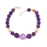 Cumpara ieftin Brățară Dream din ametist și perle