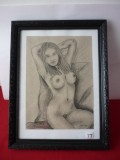 TABLOU GRAFICA IN CREION (Nr.77), Nud, Carbune, Altul