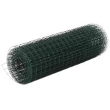 Gossi plasa de sarma gaini, verde, 25 x 0,5 m, otel cu invelis pvc