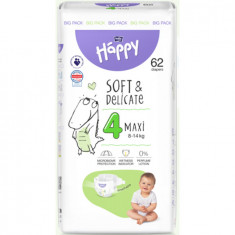 Scutece Happy Soft&amp;Delicate Maxi Plus, Marimea 4, 56 buc