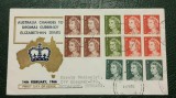 Australia 1966 Queen Elizabeth II, FDC circulata