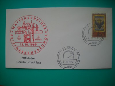 HOPCT PLIC S NR 802 ZIUA MARCII POSTALE 1976 ESSEN - GERMANIA foto