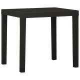 Cumpara ieftin Masă de grădină, antracit, 79x65x72 cm, plastic