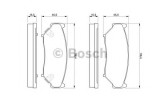 Set placute frana,frana disc SUZUKI VITARA Cabrio (ET, TA) (1988 - 2002) BOSCH 0 986 424 251