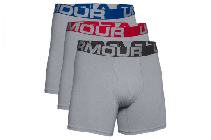 Boxerii Under Armour Charged Cotton 6IN 3 Pack 1363617-011 gri