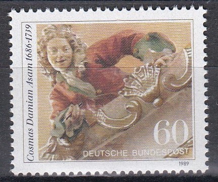 Germania 1989 - 250 de ani de la moartea lui Cosmas Damian Asam, pictor, MNH