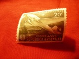 Serie Argentina 1959 - Aviatie - !0 Ani Liniile Aeriene Argentina , 1 valoare