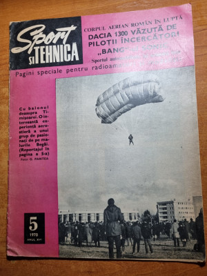 sport si tehnica mai 1970-art. si foto dacia 1310,motoreta mobra 50 foto