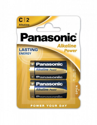 Panasonic baterii alcaline C (LR14) Alkaline Power Bronze 2buc LR14APB/2BP foto