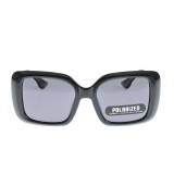 Ochelari de soare polarizati cu rama patrata groasa si lentile gri