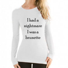 Bluza de dama I Had a Nightmare - Alb - S