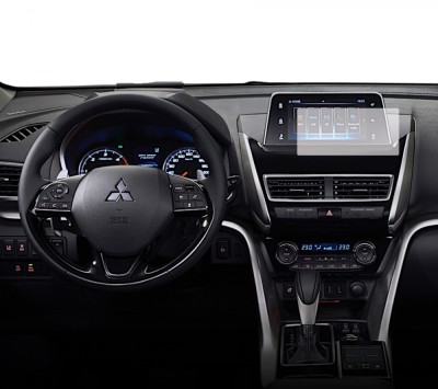 Folie protectie display navigatie Duragon, din silicon, pentru Mitsubishi Eclipse Cross 2017-2021, transparenta, anti-shock, kit instalare foto
