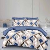 Cumpara ieftin Lenjerie pat dublu,bumbac finet,6 piese,cearceaf normal 220x240cm, cearceaf pilota 200x220cm, 2 fete de perna 50x70, 2 fete de perna 70x70-M342