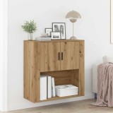 VidaXL Dulap de perete, stejar artizanal, 80x33x80 cm, lemn prelucrat