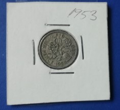 C50 - Moneda foarte veche - Anglia - six pence - 1953