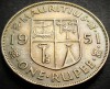 Moneda exotica 1 RUPIE - MAURITIUS/ BRITANIA, anul 1951 * cod 4266 B = George VI, Africa