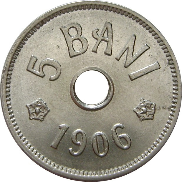 ROMANIA, 5 BANI 1906 J_UNC * cod 6