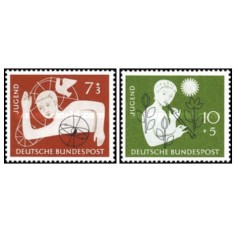 Germania 1956 - Caritate pentru tineret, serie neuzata