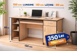 Birou calculator 150 cm, cu sertar + dulap, stare bună &ndash; 350 lei NEGOCIABIL
