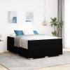 VidaXL Cadru de pat Altele Negru 140 x 200 cm țesătură
